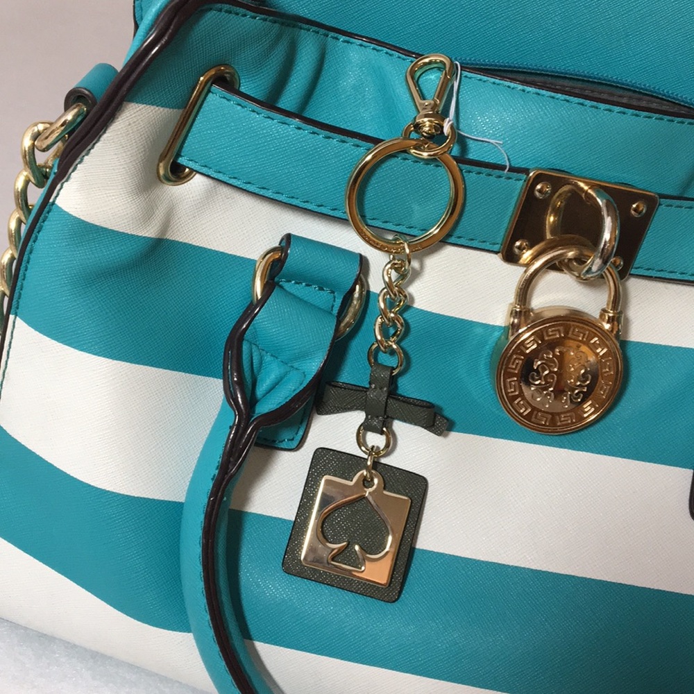 KATE SPADE LEATHER KEYRING BAG ACCESSORY 2018 NWT - Picture 5 of 8